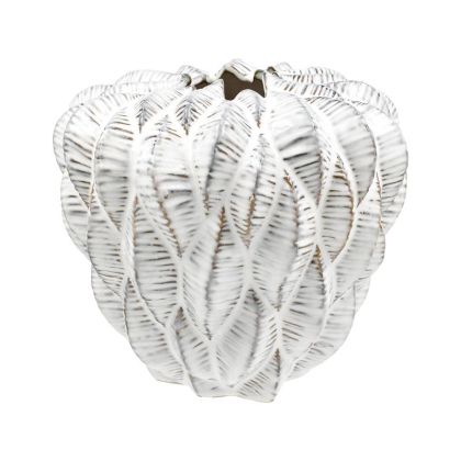 Ceramic vase Fl23913 white color 25x23cm