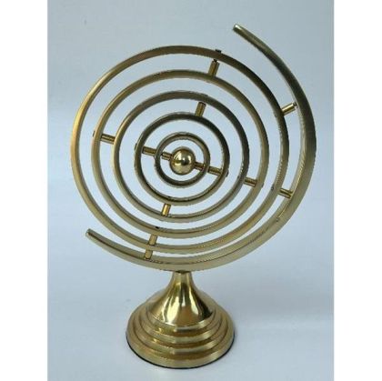 МЕТАЛЕН ГЛОБУС, ЗЛАТИСТО, 33см