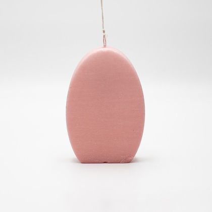 Candle egg ash of roses rustic 10x15cm
