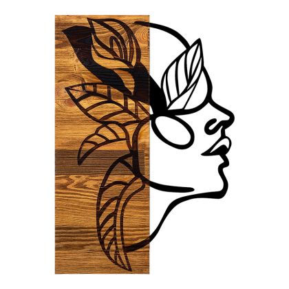 ДЕКОРАТИВНА ФИГУРА FL389 КОН ЧЕРЕН ЦВЯТ 22x17x50cm