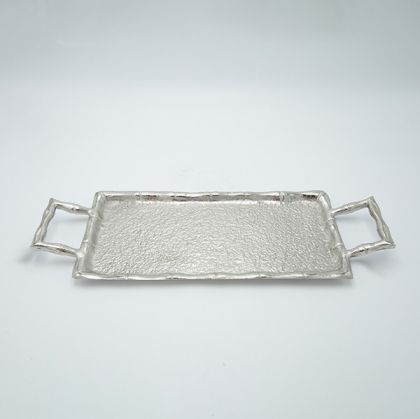 ДЕКОРАТИВНА СТАТУЕТКА ОТ ПОЛИСМОЛА ГЛАВА НАДЯСНО СРЕБЪРЕН ЦВЯТ 27*17 CM024Y10 bf