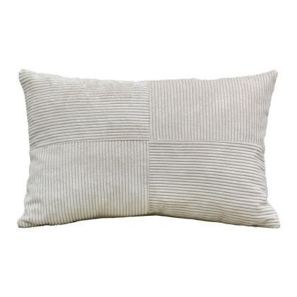 ДЕКОРАТИВНА ВЪЗГЛАВНИЦА PARALLEL БЕЖОВ ЦВЯТ 30X50X10СМ