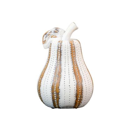 НАСТОЛНА ДЕКОРАТИВНА ФИГУРКА Котка ЧЕРНО-ЗЛАТИСТО-БЯЛ ЦВЯТ 15x11x33см