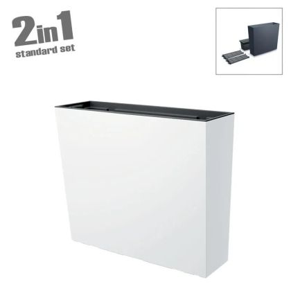 ДЕКОРАТИВНА ФИГУРА Африканка FL240306 ЧЕРНО-БЯЛ ЦВЯТ 12x6x25см