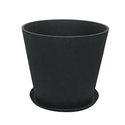 САКСИЯ ОТ КАМЪК ПОЛИСМОЛА С ЧИНИЯ, ЧЕРНА,,ГОЛЯМА - Φ50X44.5СМ