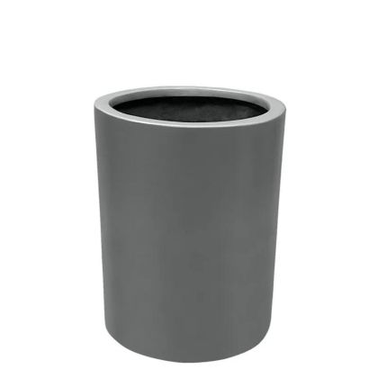 САКСИЯ ОТ ФИБЕРСТЪКЛО С АЛУМИНИЕВ ЦИЛИНДЪР, БЯЛА - Φ30X40СМ