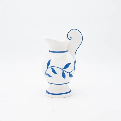 КЕРАМИЧНА ВАЗА МРАМОР СИВО-ЗЛАТИСТА 18*9.2*20