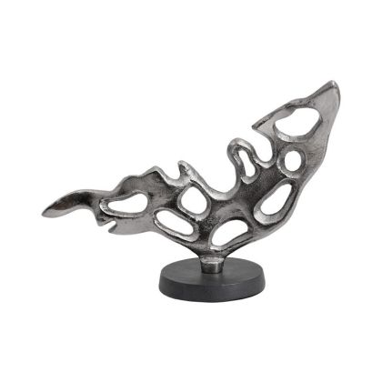 Ляв ъглов диван Нова Карина в сив цвят със светли възглавнички и табуретка с размери 278х218х85см