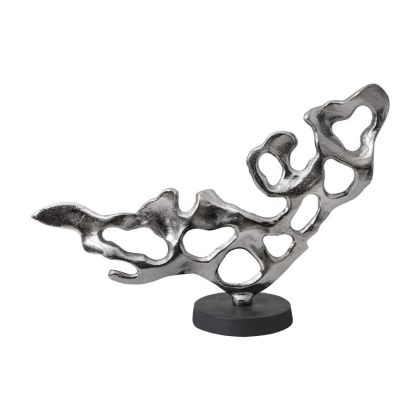 ДЕКОРАЦИЯ ЗА МАСА, ПЕПЕРУДА-РЪКА, ПОЛИСМОЛА, ЧЕРНО-ЗЛАТО, 14x17x34,6cm