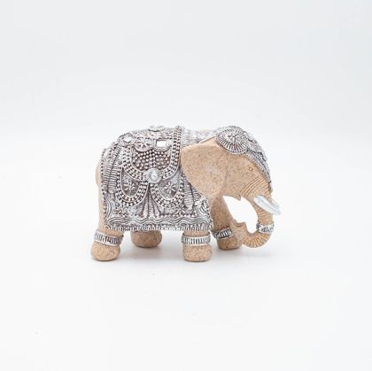 Декорация за маса Топка в цвят злато с черна дървена основа с размери 19х19х21см