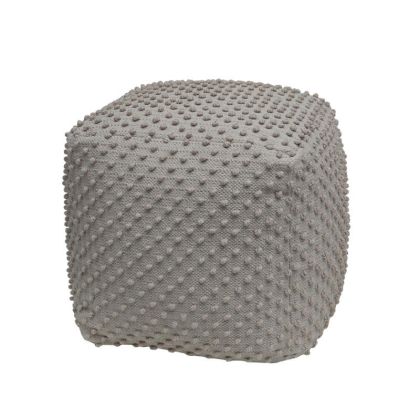 КВАДРАТЕН ПУФ FL481 БЕЖОВ ЦВЯТ 45X45X45СМ