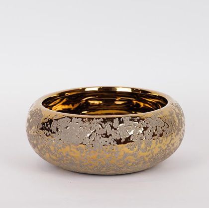 ДЕКОРАТИВНА СТАТУЕТКА ОТ ПОЛИСМОЛА ГЛАВА НАДЯСНО СРЕБЪРЕН ЦВЯТ 27*17 CM024Y10 bf