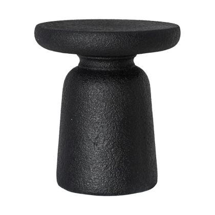 Кръгла табуретка New Lux в кафяв цвят с размери 46х46х43см