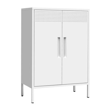 МЕТАЛЕН ШКАФ MABEL БЯЛ ЦВЯТ 70X35X100СМ