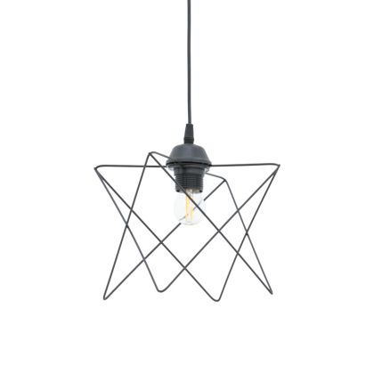 ПОЛИЛЕЙ LANGIT E27 ЧЕРЕН МЕТАЛ 18X18X65CM