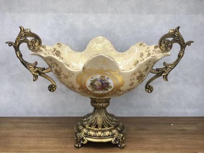 ДЕКОРАТИВНА СТАТУЕТКА ОТ ПОЛИСМОЛА МЪЖКА ГЛАВА ЗЛАТНА 14*7 CM019-3CY9 bf