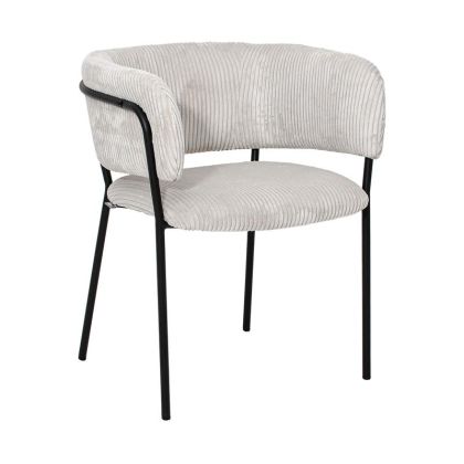 ФОТЬОЙЛ FL3042 БЕЖОВ ПЛАТ С МЕТАЛНИ КРАКА 59X57X75СМ