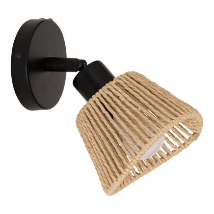 Настолен часовник Лулка в натурален цвят метал-дърво с размери 23,5х8х25,5см