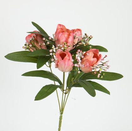 Настолен часовник Стария град в натурален цвят метал-дърво с размери 22.5х12х30.5см