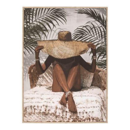 НАСТОЛНА ДЕКОРАТИВНА ФИГУРА Лице ЦВЯТ ЧЕРЕН 25x16x30cm