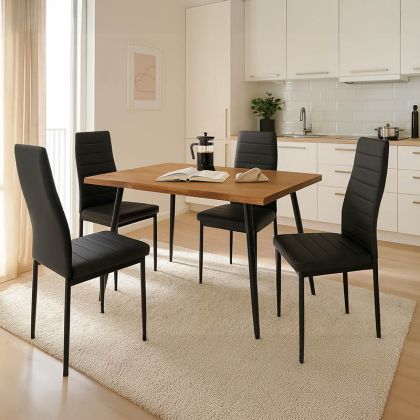 ДЕКОРАТИВНА ФИГУРА Африканка FL240306 ЧЕРНО-БЯЛ ЦВЯТ 12x6x25см