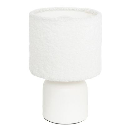 НАСТОЛНА ЛАМПА JELA В БЯЛ ЦВЯТ D14X22СМ
