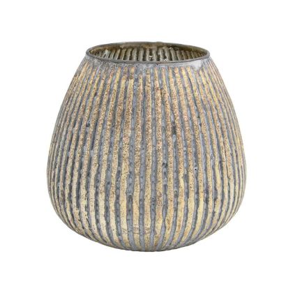 ВАЗА ЗА МАСА Зебра ЦВЯТ ЧЕРНО-ЗЛАТНО 21.5x13x25.5cm