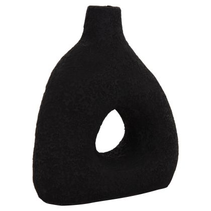 ВАЗА HM4667.01M ТЕРАКОТА В ЧЕРНО - 17X6.5X20HСМ.