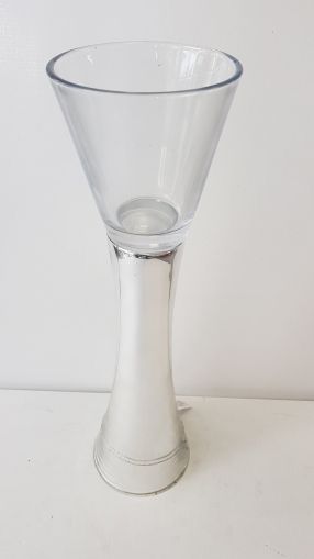 Кръгла табуретка New Lux в бежов цвят с размери 46х46х43см