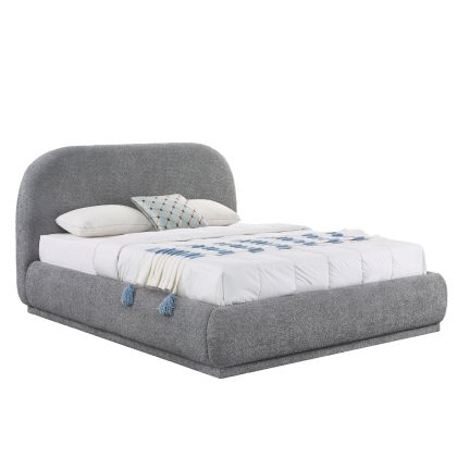 ДВОЙНО ЛЕГЛО С МЯСТО ЗА СЪХРАНЕНИЕ NOCTIS SM726.01 СИВ ШЕНИЛЕН ПЛАТ - МАТРАК 160X200СМ