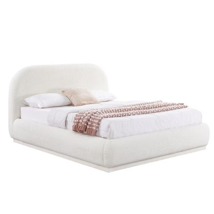 ДВОЙНО ЛЕГЛО С МЯСТО ЗА СЪХРАНЕНИЕ NOCTIS SM726.02 БЯЛ ШЕНИЛЕН ПЛАТ - МАТРАК 160X200СМ