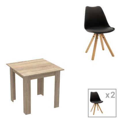 Кръгла табуретка New Lux в цвят гнила ябълка с размери 46х46х43см