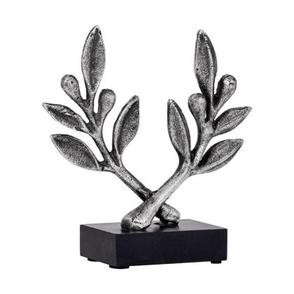 ДЕКОРАТИВНА ФИГУРА Африканка FL240305 ЧЕРНО-БЯЛ ЦВЯТ 15x7x31см