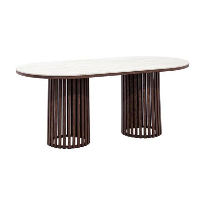 ДЕКОРАТИВНА ФИГУРА Африканка FL240309 ЧЕРНО-БЯЛ ЦВЯТ 13x5x18см