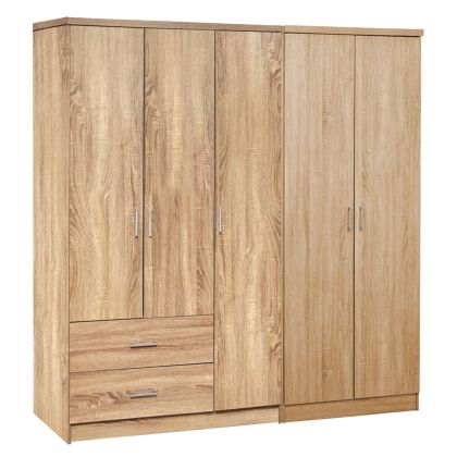 НАСТОЛЕН ЧАСОВНИК Old Town NATURE ДЪРВО-МЕТАЛ 22.5x8.5x18.5cm sls