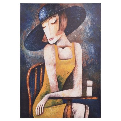 НАСТОЛНА ДЕКОРАТИВНА ФИГУРА КОН FL7245 ЧЕРЕН ЦВЯТ 14x7x25cm