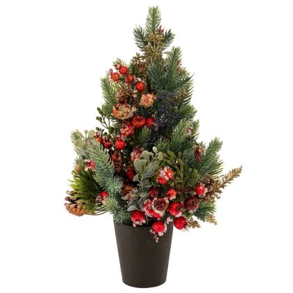 КЕРАМИЧНА ВАЗА МРАМОР СИВО-ЗЛАТИСТА 22.2*11.8*25