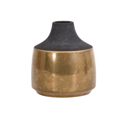 КЕРАМИЧНА ВАЗА СЕРИЯ SEBOR HM4590.02 ЧЕРЕН МАТОВ 13.5x6x21.5Hcm.