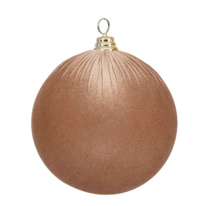 КОЛЕДНА БЕЖОВА КАДИФЕНА ТОПКА 20 СМ