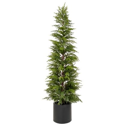 Кръгла табуретка New Lux в сив цвят с размери 46х46х43см