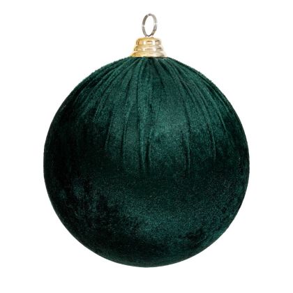 КОЛЕДНА ЗЕЛЕНА КАДИФЕНА ТОПКА 20 СМ