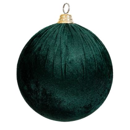 КОЛЕДНА ЗЕЛЕНА КАДИФЕНА ТОПКА 25 СМ