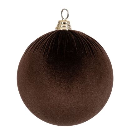 КОЛЕДНА КАФЯВА КАДИФЕНА ТОПКА 25 СМ