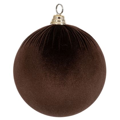 КОЛЕДНА КАФЯВА КАДИФЕНА ТОПКА 30 СМ