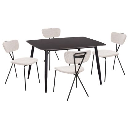 ШКАФ BOHO ДЕКОР В ЧЕРНО 90*39.5*75