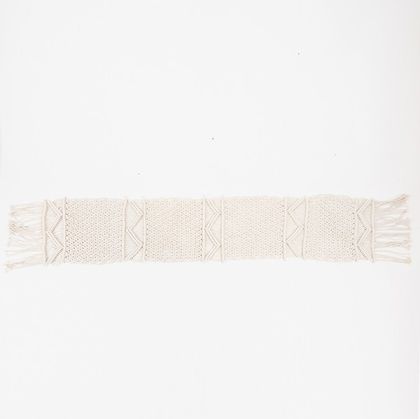 РЪНЪР МАКРАМЕ БЕЖОВА 30X170СМ