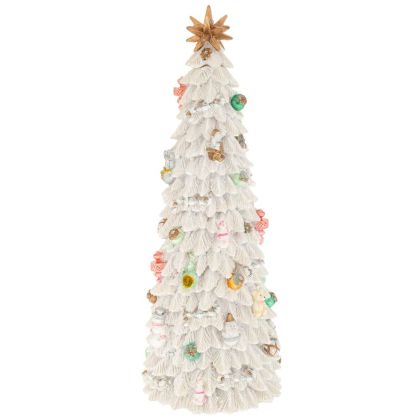 Кръгла табуретка New Lux в кафяв цвят с размери 46х46х43см