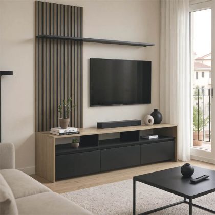 ДЕКОРАТИВНА ФИГУРА Африканска жена FL213909 ЧЕРНО-ЗЛАТИСТ ЦВЯТ 13x10x35см