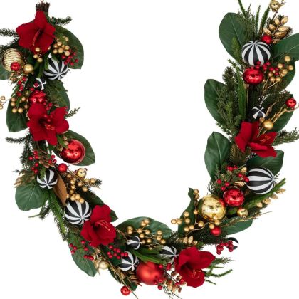 КЕРАМИЧНА ВАЗА МРАМОР СИВО-ЗЛАТИСТА 22.2*11.8*25