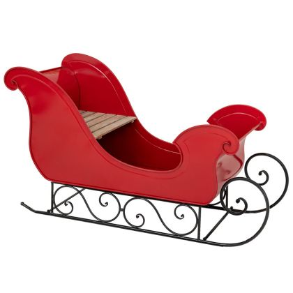 ЧЕРВЕНА МЕТАЛНА КОЛЕДНА ШЕЙНА 127X54X77 СМ